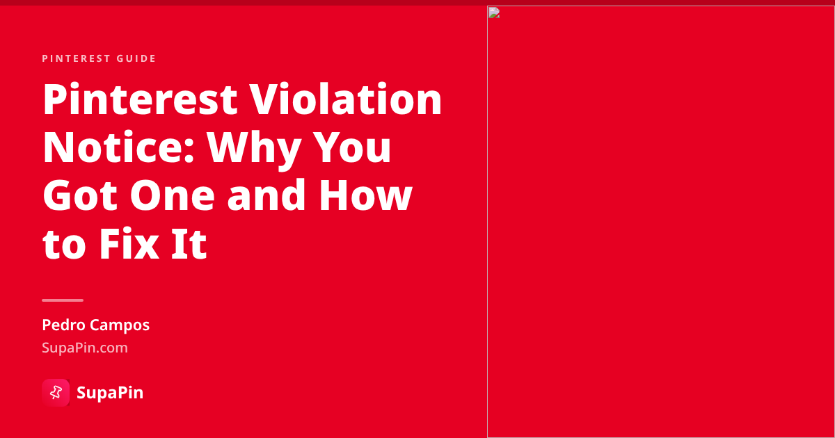 Pinterest Violation Notice: Why You Got One and How to Fix It